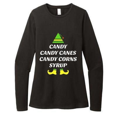 Candy Candy Canes Candy Corn Syrup Womens CVC Long Sleeve Shirt