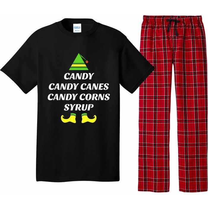 Candy Candy Canes Candy Corn Syrup Pajama Set