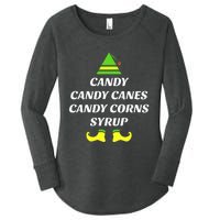 Candy Candy Canes Candy Corn Syrup Women's Perfect Tri Tunic Long Sleeve Shirt