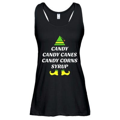 Candy Candy Canes Candy Corn Syrup Ladies Essential Flowy Tank