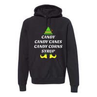 Candy Candy Canes Candy Corn Syrup Premium Hoodie