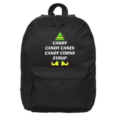 Candy Candy Canes Candy Corn Syrup 16 in Basic Backpack