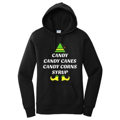 Candy Candy Canes Candy Corn Syrup Women's Pullover Hoodie