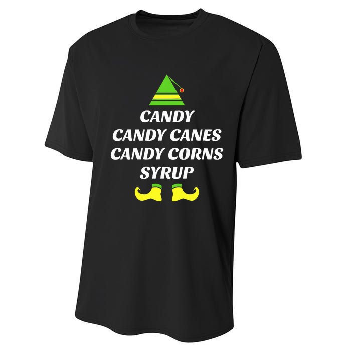 Candy Candy Canes Candy Corn Syrup Performance Sprint T-Shirt