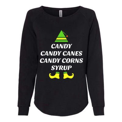 Candy Candy Canes Candy Corn Syrup Womens California Wash Sweatshirt