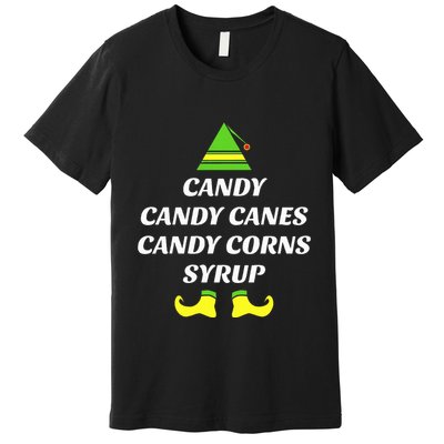 Candy Candy Canes Candy Corn Syrup Premium T-Shirt
