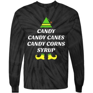 Candy Candy Canes Candy Corn Syrup Tie-Dye Long Sleeve Shirt