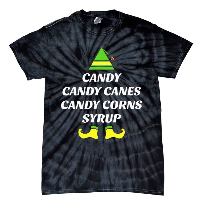 Candy Candy Canes Candy Corn Syrup Tie-Dye T-Shirt