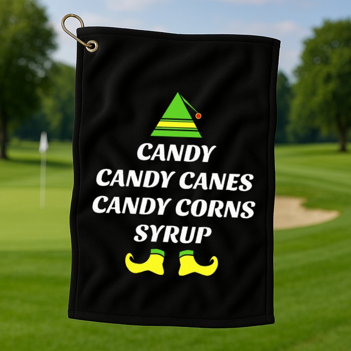 Candy Candy Canes Candy Corn Syrup Golf Towel