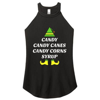 Candy Candy Canes Candy Corn Syrup Women's Perfect Tri Rocker Tank