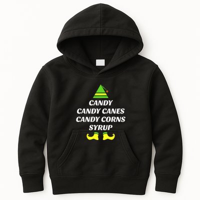 Candy Candy Canes Candy Corn Syrup Kids Hoodie
