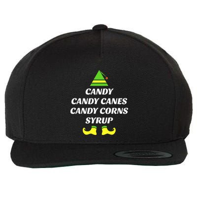 Candy Candy Canes Candy Corn Syrup Wool Snapback Cap