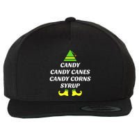 Candy Candy Canes Candy Corn Syrup Wool Snapback Cap