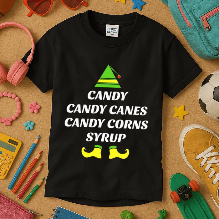 Candy Candy Canes Candy Corn Syrup Kids T-Shirt
