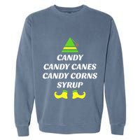 Candy Candy Canes Candy Corn Syrup Garment-Dyed Sweatshirt