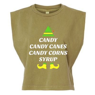 Candy Candy Canes Candy Corn Syrup Garment-Dyed Women's Muscle Tee