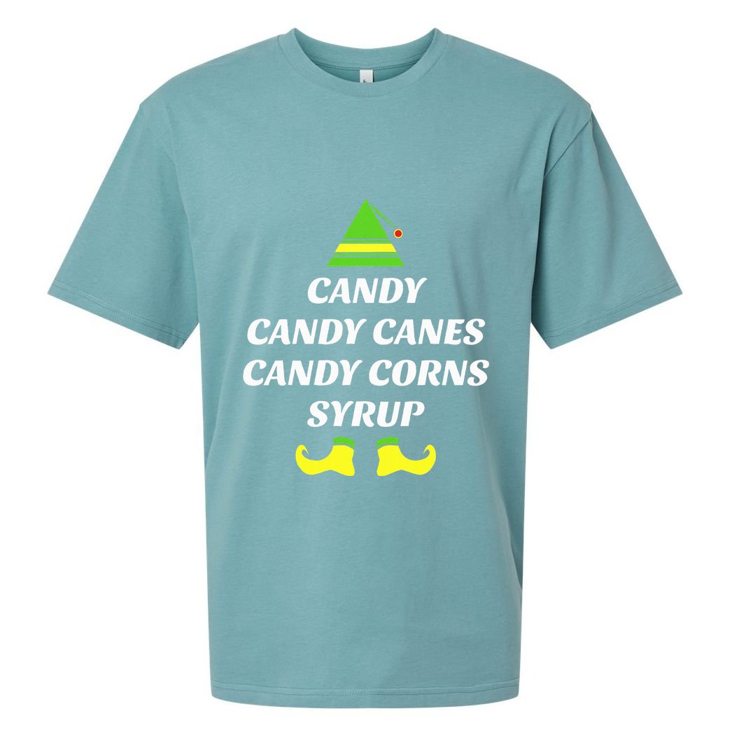 Candy Candy Canes Candy Corn Syrup Sueded Cloud Jersey T-Shirt
