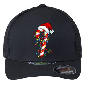 Christmas Candy Cane Santa Hat Women Flexfit Unipanel Trucker Cap