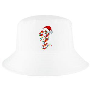 Christmas Candy Cane Santa Hat Women Cool Comfort Performance Bucket Hat