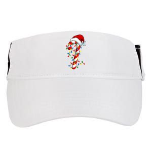 Christmas Candy Cane Santa Hat Women Adult Drive Performance Visor