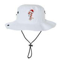 Christmas Candy Cane Santa Hat Women Legacy Cool Fit Booney Bucket Hat