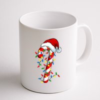 Christmas Candy Cane Santa Hat Women Coffee Mug