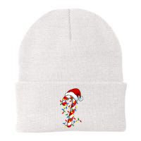 Christmas Candy Cane Santa Hat Women Knit Cap Winter Beanie