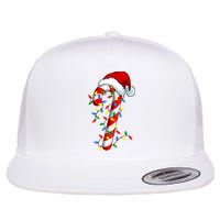 Christmas Candy Cane Santa Hat Women Flat Bill Trucker Hat