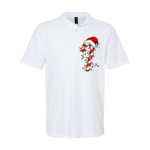 Christmas Candy Cane Santa Hat Women Softstyle Adult Sport Polo