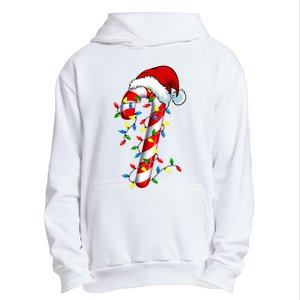 Christmas Candy Cane Santa Hat Women Urban Pullover Hoodie