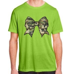 Cute Camo Coquette Ribbon Bow Adult ChromaSoft Performance T-Shirt