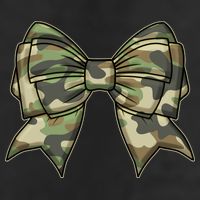Cute Camo Coquette Ribbon Bow Cool Comfort Performance Bucket Hat