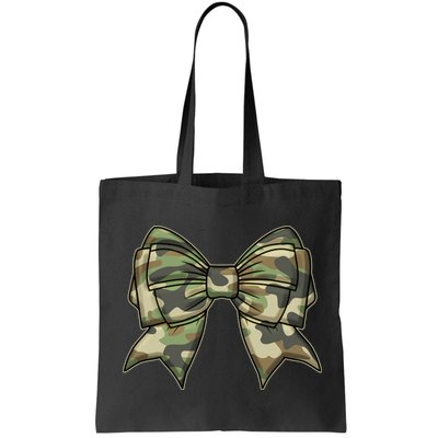 Cute Camo Coquette Ribbon Bow Bag