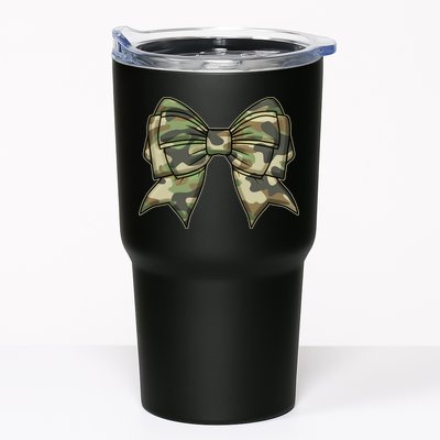 Cute Camo Coquette Ribbon Bow Tumbler