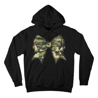Cute Camo Coquette Ribbon Bow Tall Hoodie