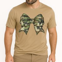 Cute Camo Coquette Ribbon Bow Performance Shirt