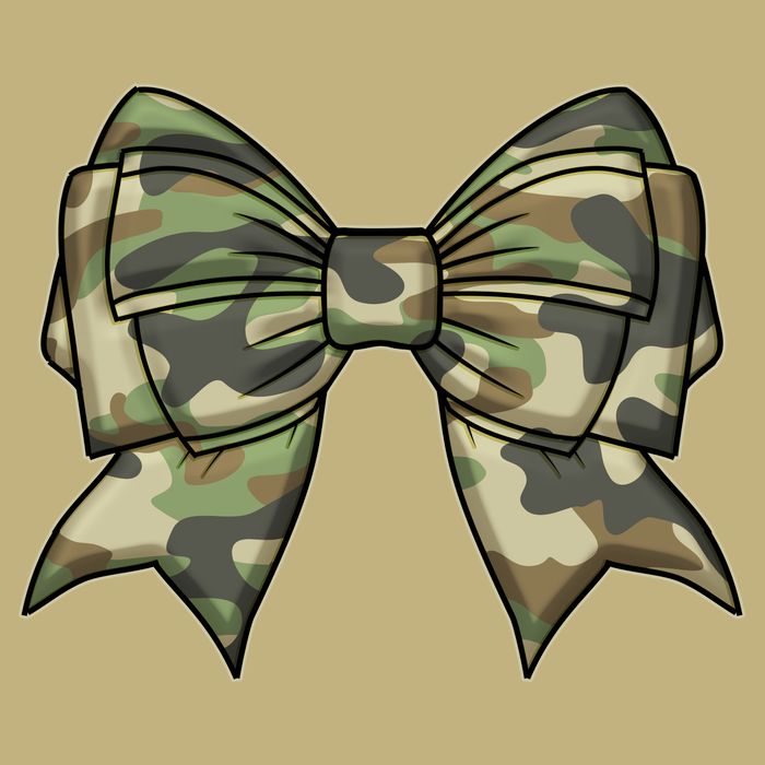 Cute Camo Coquette Ribbon Bow Performance Shirt