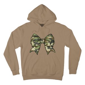 Cute Camo Coquette Ribbon Bow Hoodie