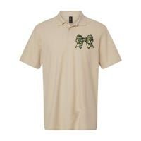 Cute Camo Coquette Ribbon Bow Softstyle Adult Sport Polo