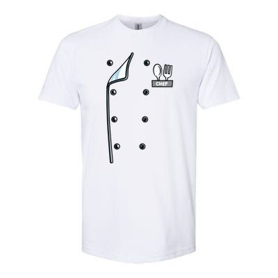 Chef Costume Coat Uniform Funny Cook Jacket For Cooking Softstyle® CVC T-Shirt