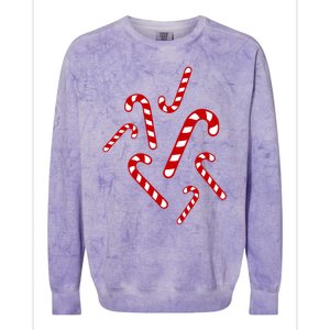 Candy Canes Cool Gift Colorblast Crewneck Sweatshirt