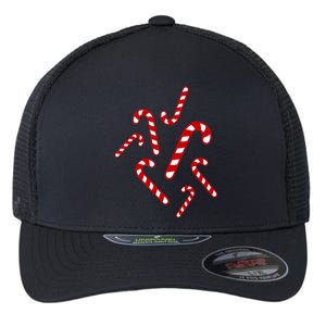 Candy Canes Cool Gift Flexfit Unipanel Trucker Cap