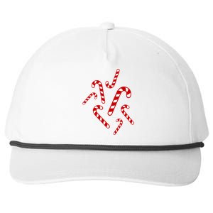 Candy Canes Cool Gift Snapback Five-Panel Rope Hat