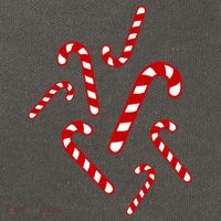 Candy Canes Cool Gift Cotton Canvas Backpack