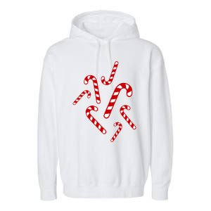 Candy Canes Cool Gift Garment-Dyed Fleece Hoodie