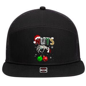 Chestnuts Christmas Chest Nuts Xmas Couple Matching Costume Gift 7 Panel Mesh Trucker Snapback Hat