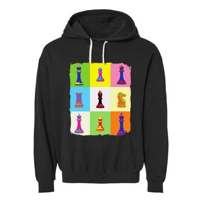 Chess Chess Club Chess Art Garment-Dyed Fleece Hoodie