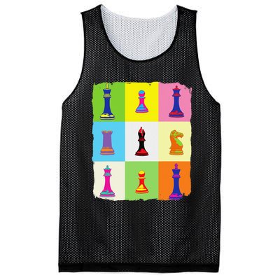 Chess Chess Club Chess Art Mesh Reversible Basketball Jersey Tank