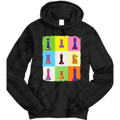 Chess Chess Club Chess Art Tie Dye Hoodie