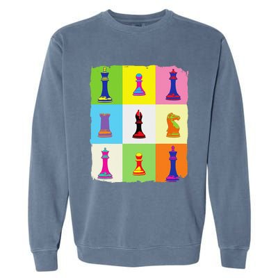 Chess Chess Club Chess Art Garment-Dyed Sweatshirt